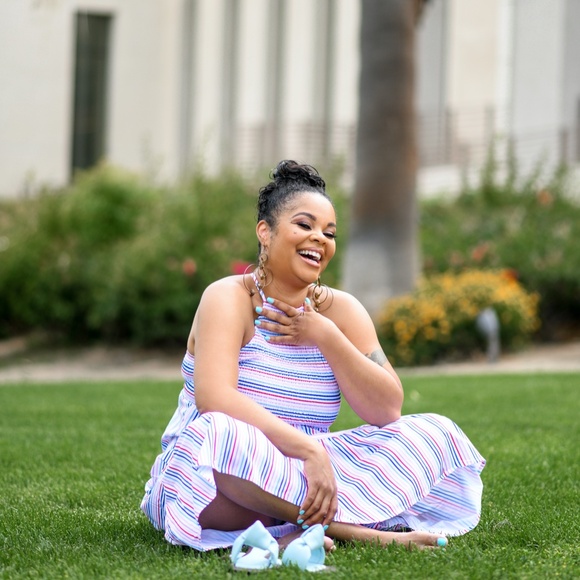 Red, White and Beautiful Midi Dress - Picture 3 of 4